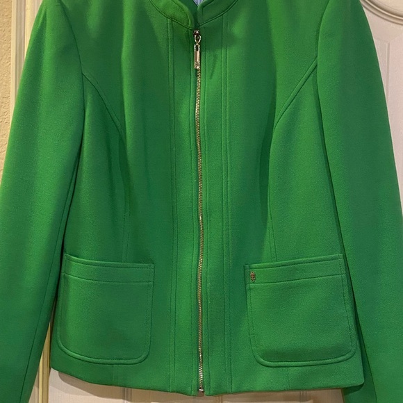Tommy Hilfiger Green Blazer Structured Suit Jacket - Picture 5 of 5